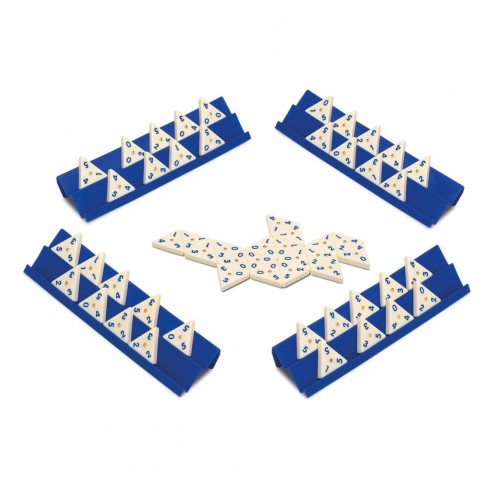 Juego Dominó Triangular en Caja Metálica