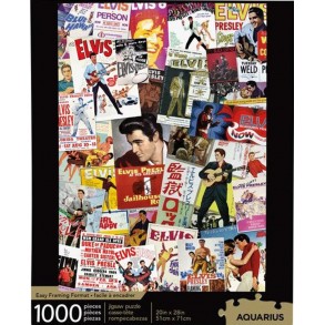 Puzzle Elvis Presley Collage Posters Películas 1.000 piezas