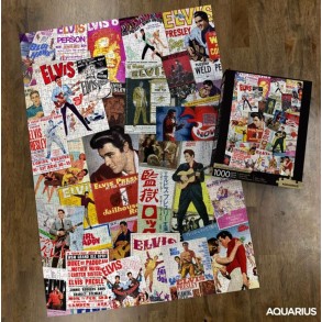 Puzzle Elvis Presley Collage Posters Películas 1.000 piezas 2