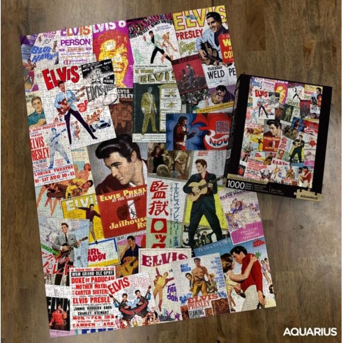 Puzzle Elvis Presley Collage Posters Películas 1.000 piezas