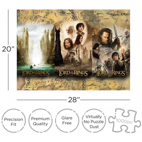 Puzzle El Señor de los Anillos Triptych 1.000 piezas