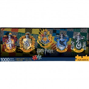 Puzzle Harry Potter Escudos Panorama 1.000 piezas