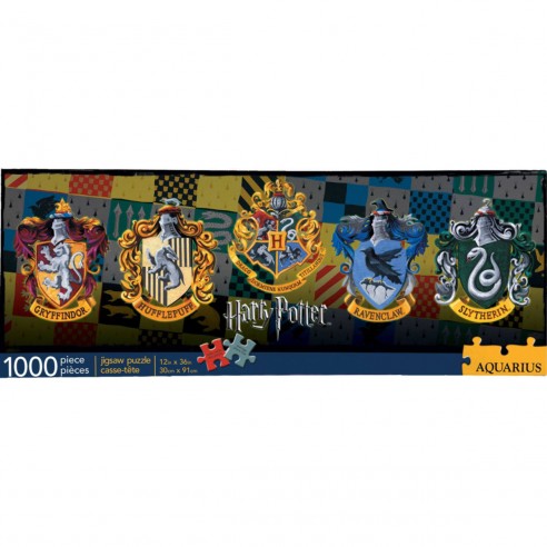 Puzzle Harry Potter Escudos Panorama 1.000 piezas
