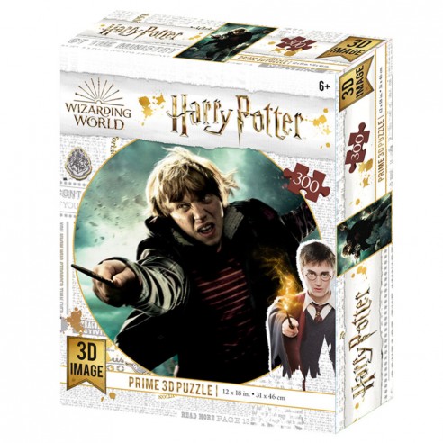 Puzzle Lenticular Harry Potter Ron Weasley Batalla 300 piezas