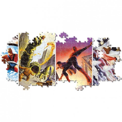 Puzzle Panorama Marvel 1.000 piezas