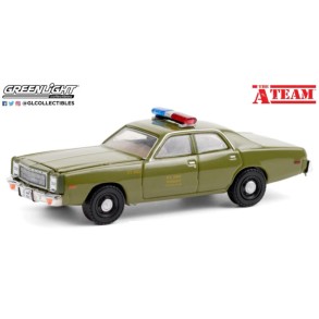Coche Plymouth Fury U.S. Army Policie "Equipo A" 1977 Escala 1:64