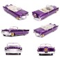 Coche Elvis Presley 1956 Cadillac Morado con Figura Escala 1:24 