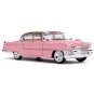 Coche Elvis Presley 1955 Cadillac Fleetwood Rosa con Figura Escala 1:24
