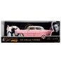 Coche Elvis Presley 1955 Cadillac Fleetwood Rosa con Figura Escala 1:24