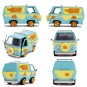 Coche Scooby Doo Vehículo Mystery Van con Figuras Escala 1:24