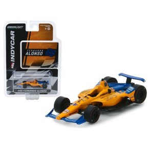 Coche Réplica Mclaren Indycar nº66 Fernando Alonso Escala 1:64 2