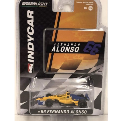 Coche Réplica Mclaren Indycar nº66 Fernando Alonso Escala 1:64