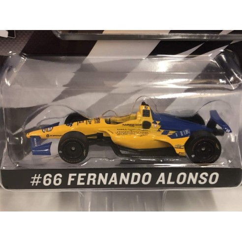 Coche Réplica Mclaren Indycar nº66 Fernando Alonso Escala 1:64