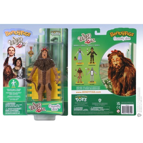 Figura Flexible Mago de Oz - León Cobarde 19 cm 