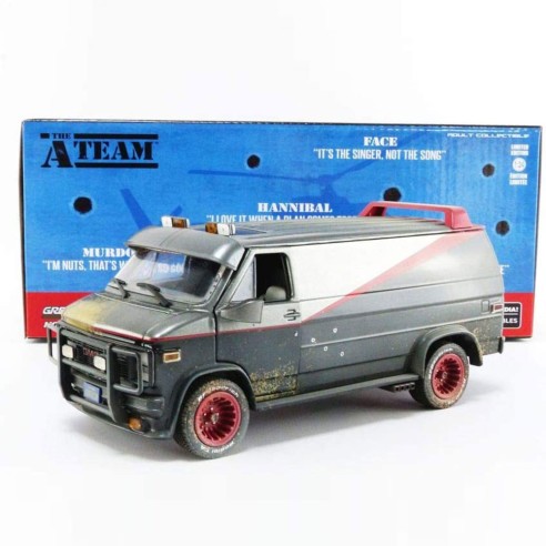 Réplica Furgoneta "Equipo A" Versión Tiroteada Escala 1:24