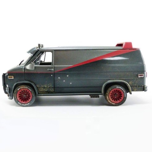 Réplica Furgoneta "Equipo A" Versión Tiroteada Escala 1:24