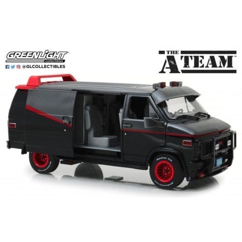 Furgoneta El Equipo A 1983 GMC Vandura Escala 1:18 