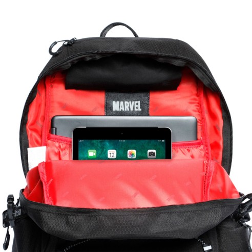 Mochila Marvel Negro Pro Neón