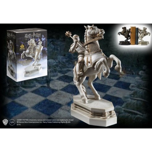 Sujetalibros Caballo Blanco Ajedrez Mágico Harry Potter 20 cm
