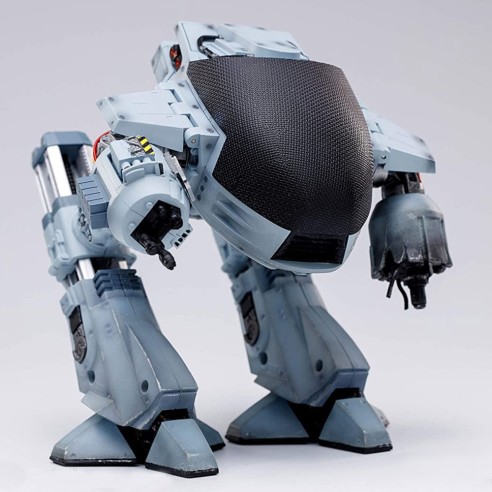Figura Robocop ED-209 Dañado en la Batalla con Sonido Escala 1:18