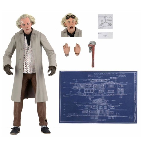 Figura Regreso al Futuro Figura Ultimate Doc Brown 18 cm