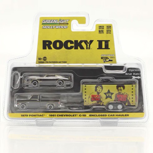 Coche Rocky II Chevrolet C-10 con Remolque 1958  Escala 1:64