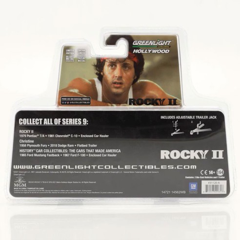 Coche Rocky II Chevrolet C-10 con Remolque 1958  Escala 1:64