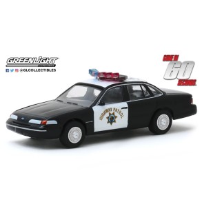 Coche Ford Crown Victoria Policía Película 60 segundos (2000) Escala: 1:64