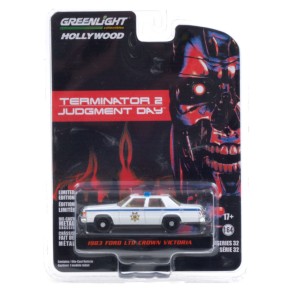 Coche Terminator 2 Judgment Day (1991) Ford LTD Crown Victoria Escala 1:64 2