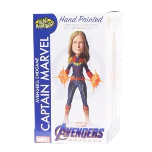 Figura Vengadores Endgame Cabezón Head Knocker Captain Marvel 20 cm
