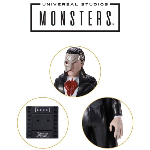 Figura Flexible Fantasma de la Ópera Universal Monsters 19 cm 