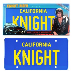 Réplica Matrícula Coche Fantástico KITT  2