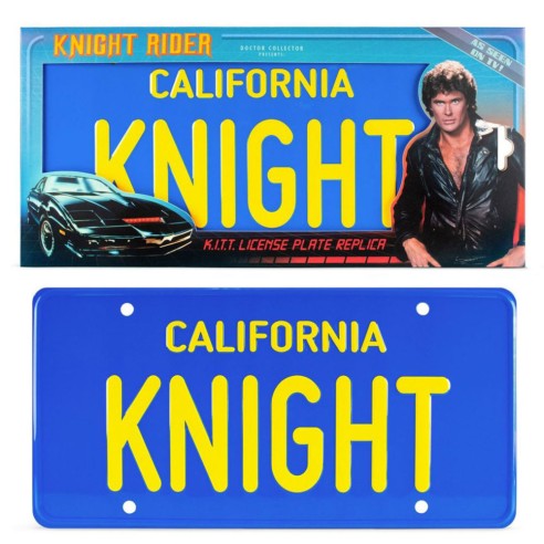 Réplica Matrícula Coche Fantástico KITT 