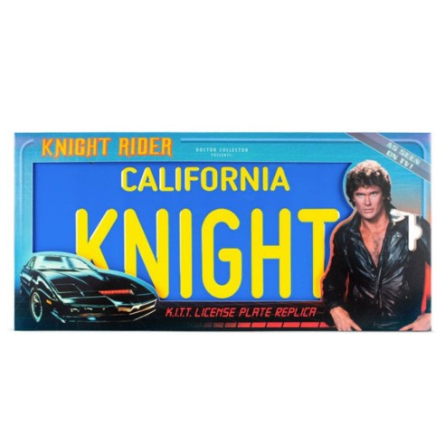 Réplica Matrícula Coche Fantástico KITT 