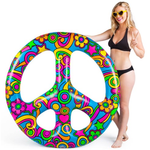 Flotador Hinchable Símbolo de la Paz 122 cm