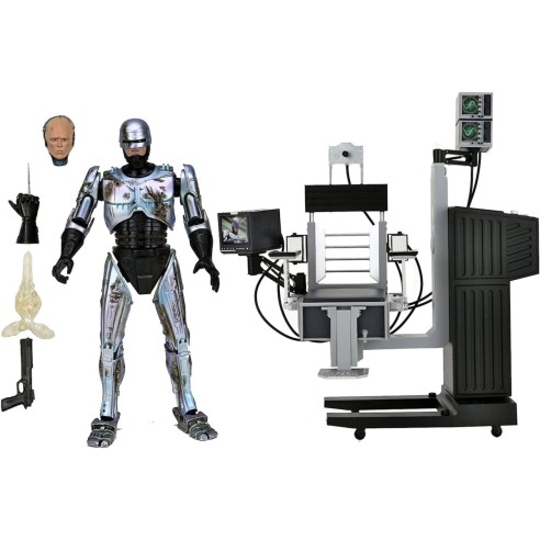 Figura RoboCop Ultimate Battle Damaged con Silla 20 cm altura