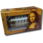 Cryptex Miniatura en Metal Envejecido Código da Vinci