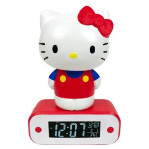 Reloj Despertador Lámpara Led Hello Kitty