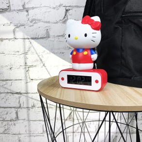 Reloj Despertador Lámpara Led Hello Kitty 2
