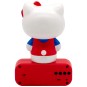 Reloj Despertador Lámpara Led Hello Kitty