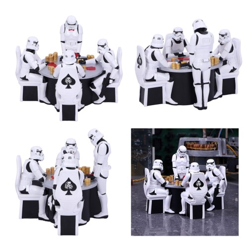 Figuras Stormtrooper Jugando al Póker