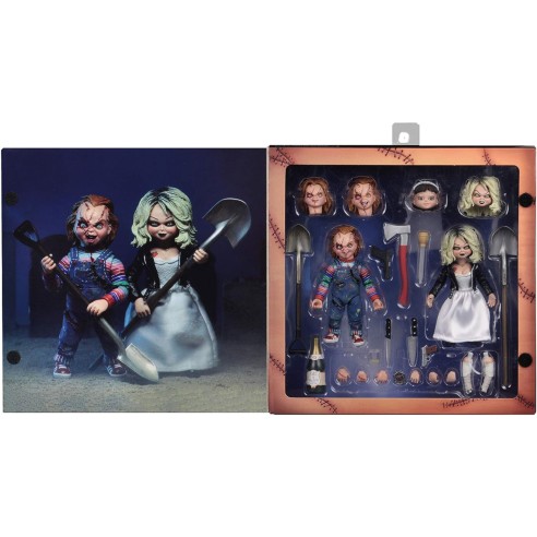 Chucky & Tiffany Set de 2 Figuras 10 cm La Novia de Chucky