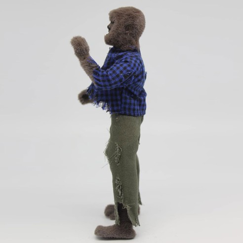 Figura Hombre Lobo Werewold Flocked Universal Monsters 20 cm