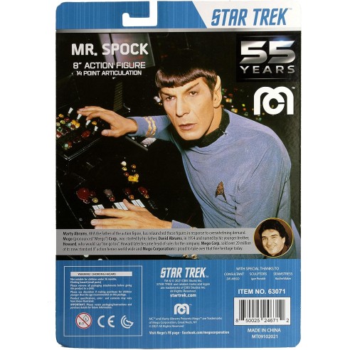 Figura Star Trek Retro Mr. Spock 20 cm