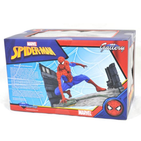 Figura Spiderman Webbing Diorama PVC Marvel Gallery 18 cm 
