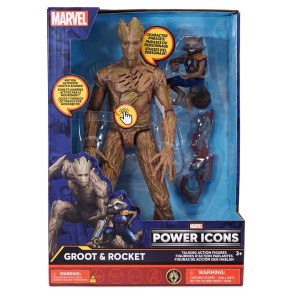 Figura Parlante Rocket y Groot, Guardianes de la Galaxia Vol. 3