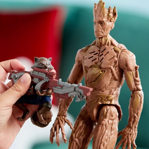 Figura Parlante Rocket y Groot, Guardianes de la Galaxia Vol. 3