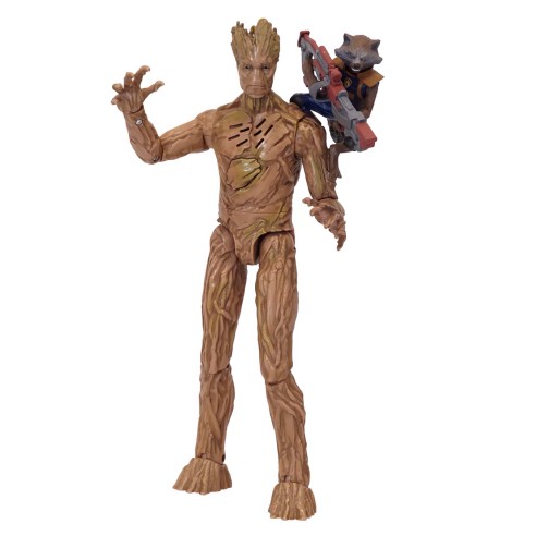 Figura Parlante Rocket y Groot, Guardianes de la Galaxia Vol. 3