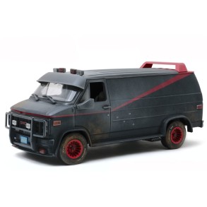 Furgoneta El Equipo A 1983 "Versión tiroteada" GMC Vandura Escala 1:18 