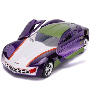 Coche Joker 2009 Chevy Corvette Stingray DC Comics Escala 1:32